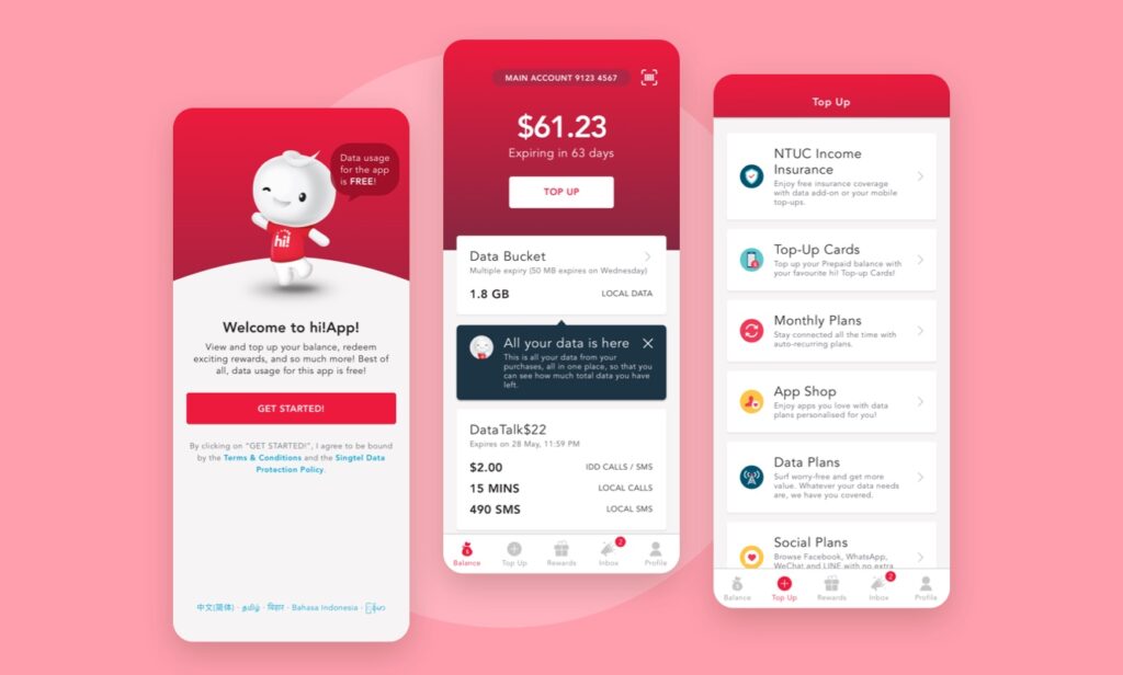 Prepaid hi!App feature image